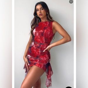 White fox midnight affair mini dress